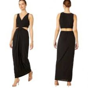 NWT Anthropologie MISA LA Athema cut-out maxi dress!  Size‎ X-Small black